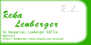reka lemberger business card